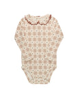 Cotton Floral Plaid Collection - Bodysuit + Overalls
