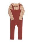 Cotton Floral Plaid Collection - Bodysuit + Overalls