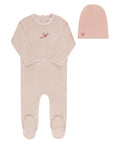 Velour Stripe Collection - Footie + Beanie