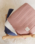 Cable Pointelle Flat Collection - Blanket