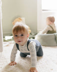 Cotton Floral Plaid Collection - Bodysuit + Overalls