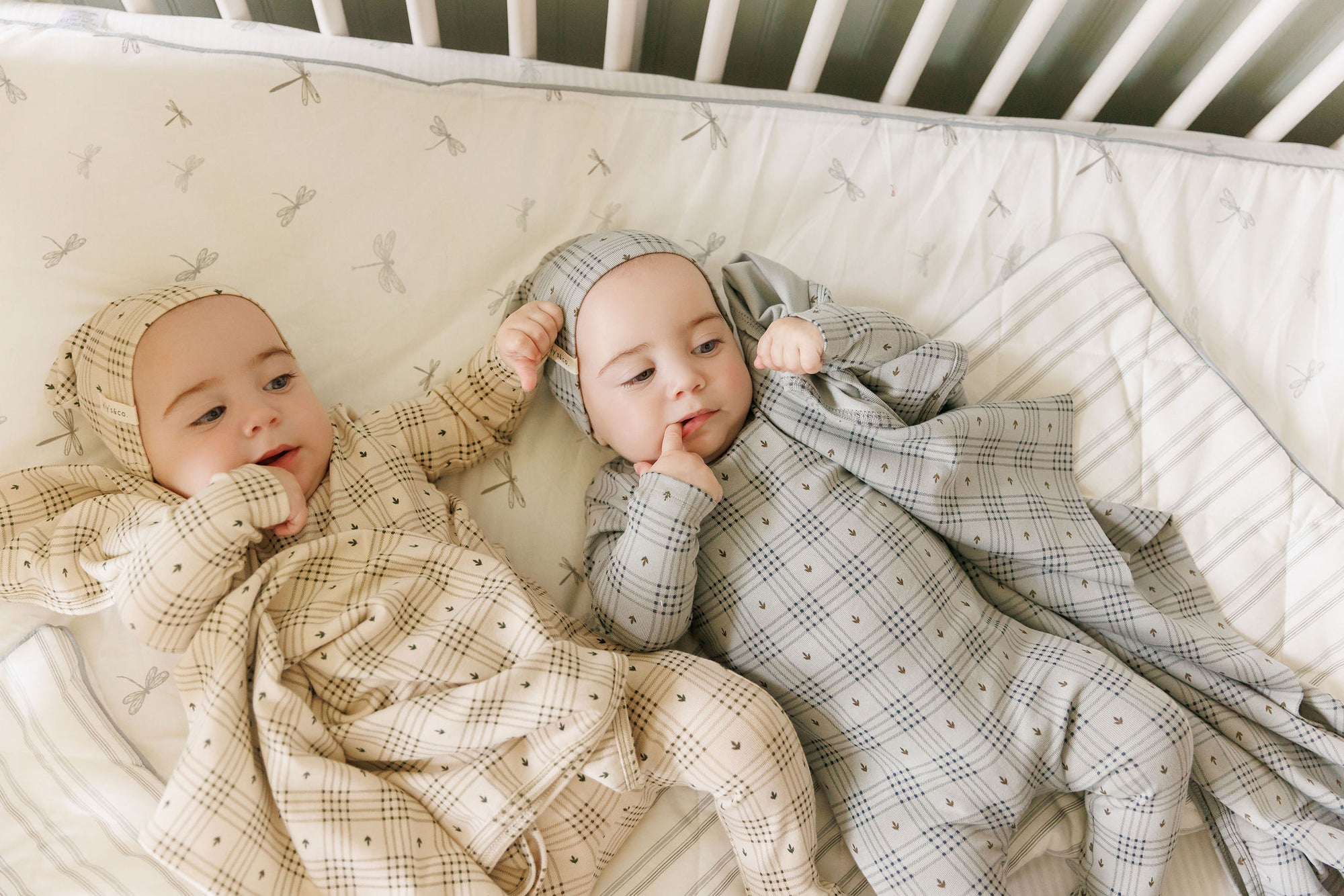 Cotton Floral Plaid Collection - Muslin Swaddle