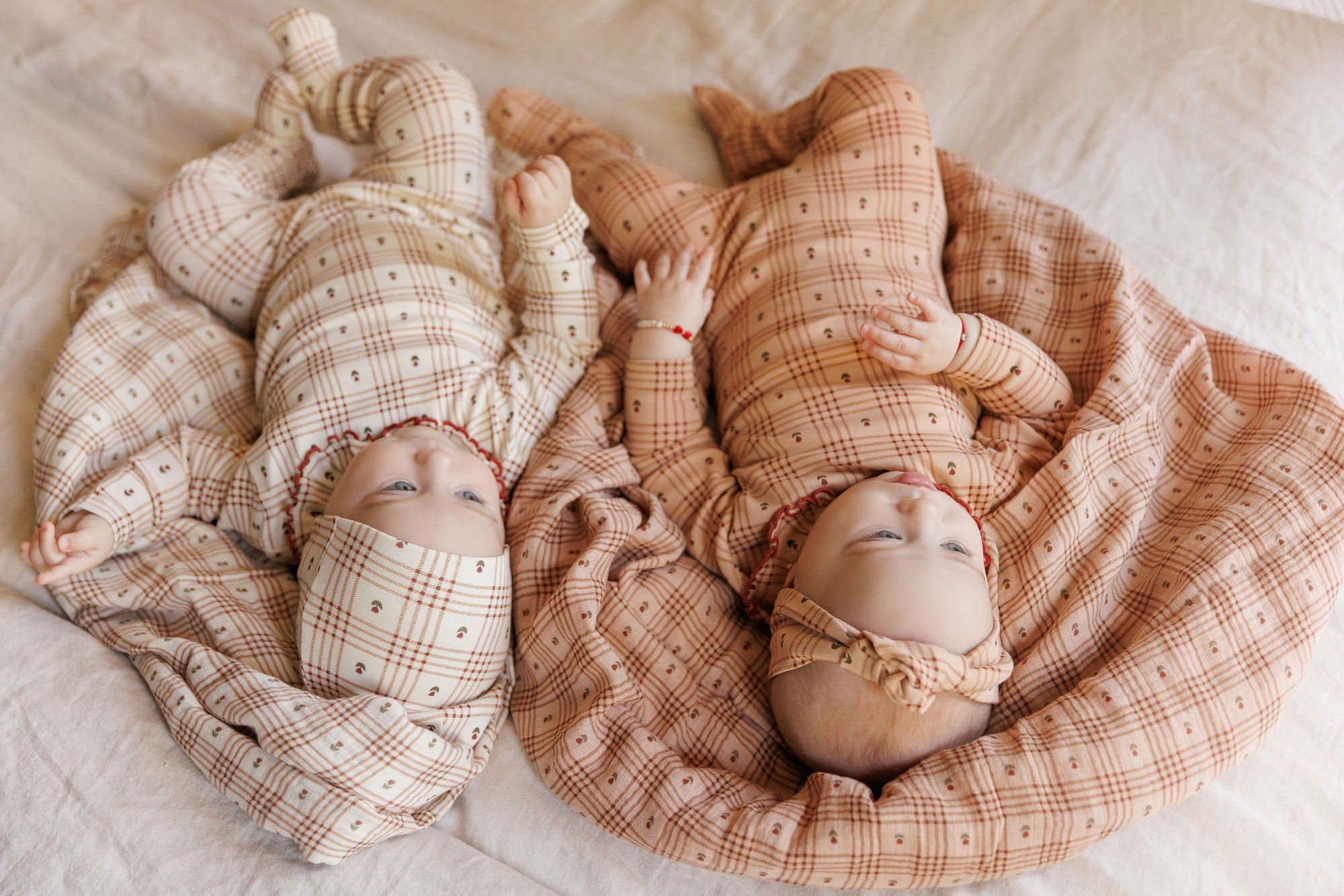 Cotton Floral Plaid Collection - Take Me Home Set