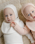 Embroidered Collar Collection - Bodysuit + Overalls + Bonnet