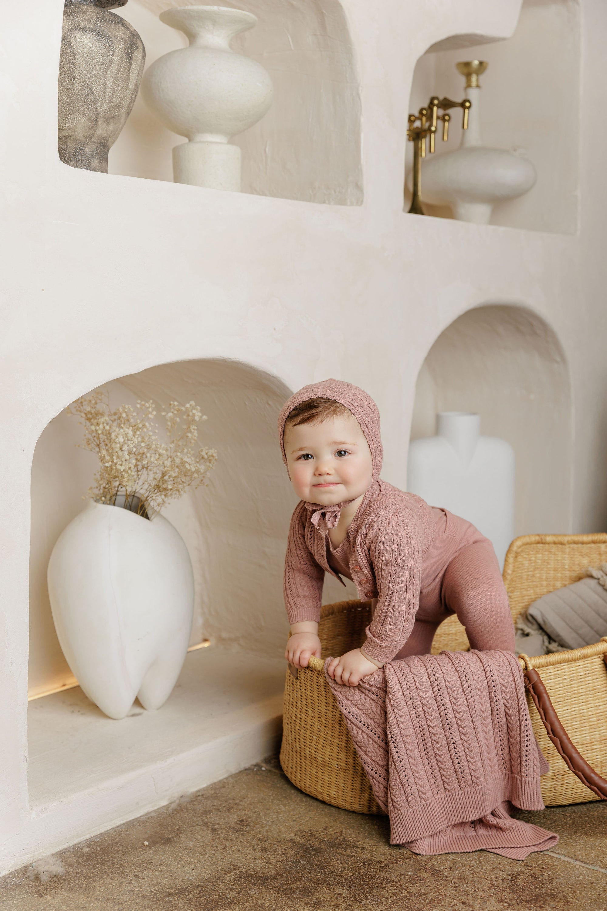 Cable Pointelle Flat Collection - Cardigan