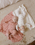 Velour Leaf Pattern Collection - Bib