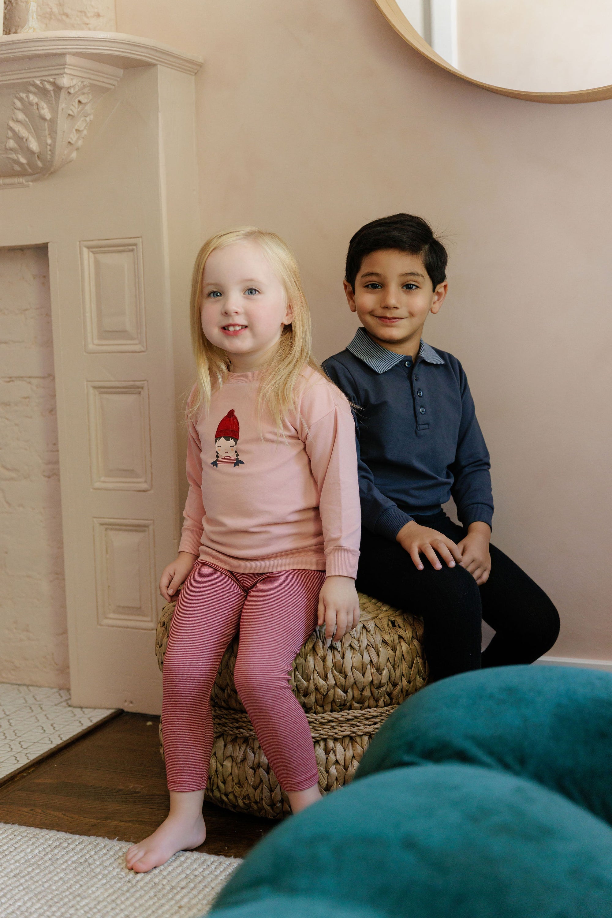 French Terry Autumn Kids Collection - Polo Sweatshirt