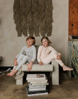 Embroidered Velour Collar Collection - Lounge Set