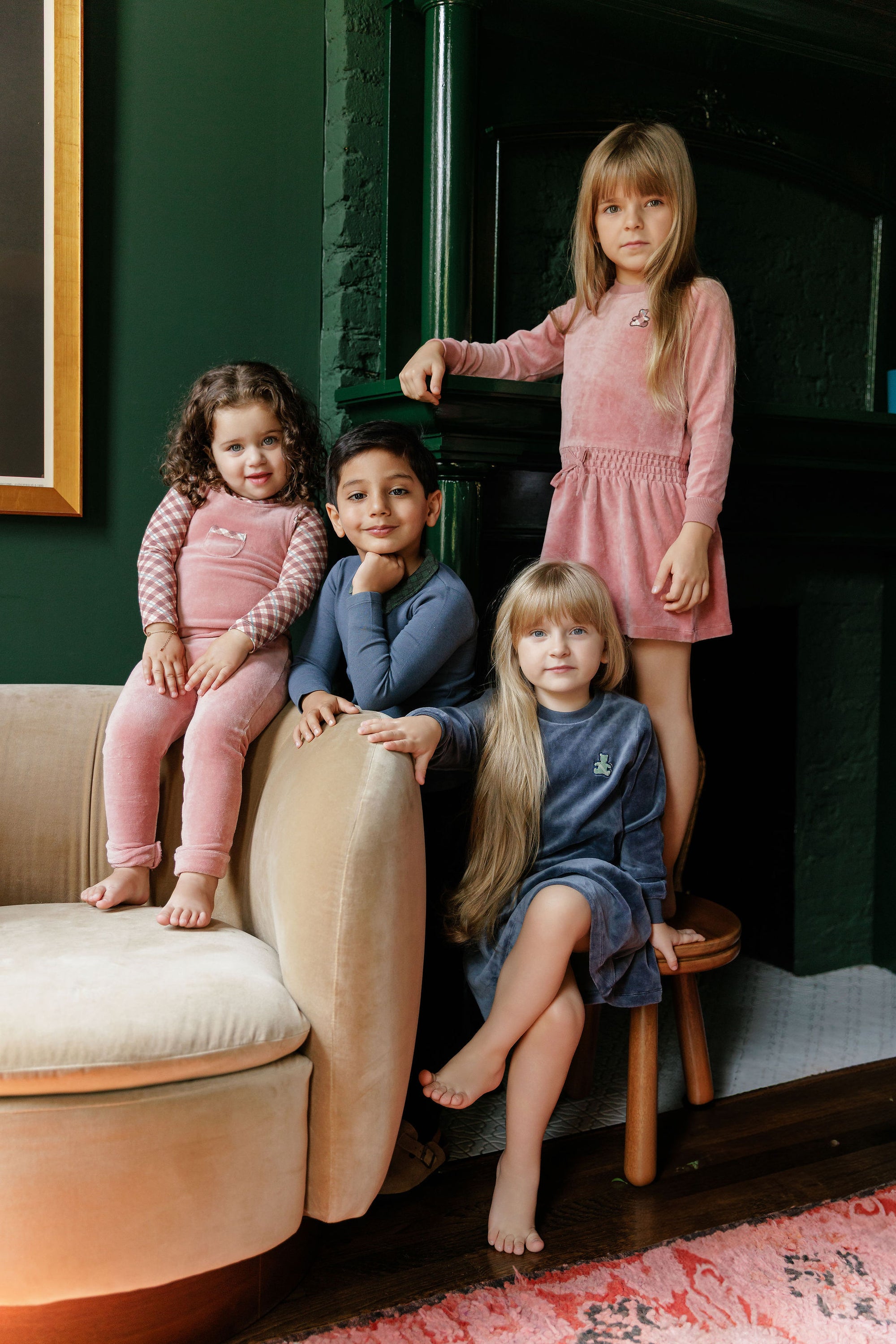 Velour Plaid Bear Collection - Dress