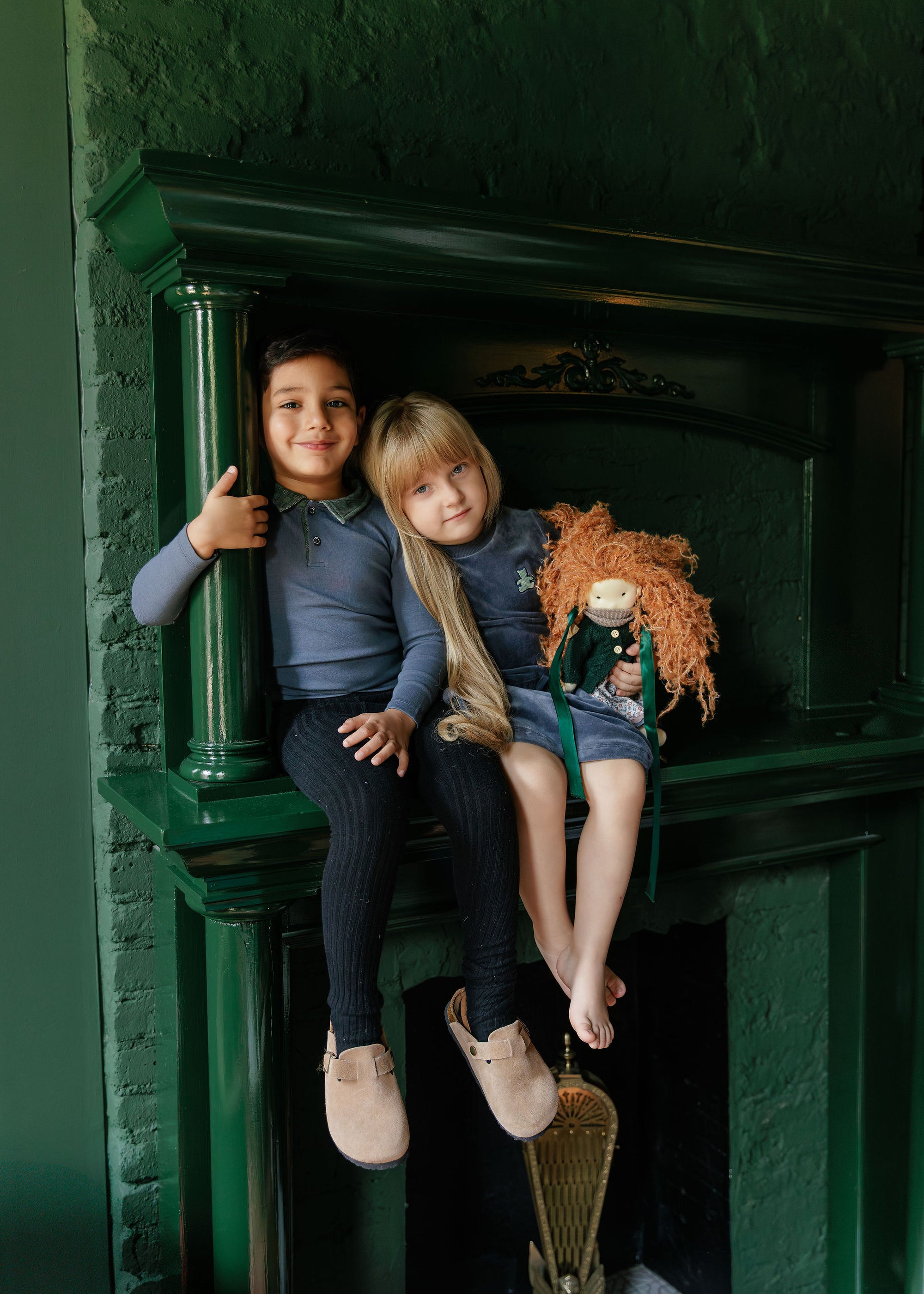 Velour Plaid Bear Collection - Polo