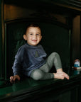 Velour Plaid Bear Collection - Sweatshirt + Leggings