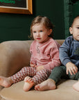 Velour Plaid Bear Collection - Sweatshirt + Leggings