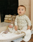 Cotton Plaid Print Collection - Bodysuit + Overalls