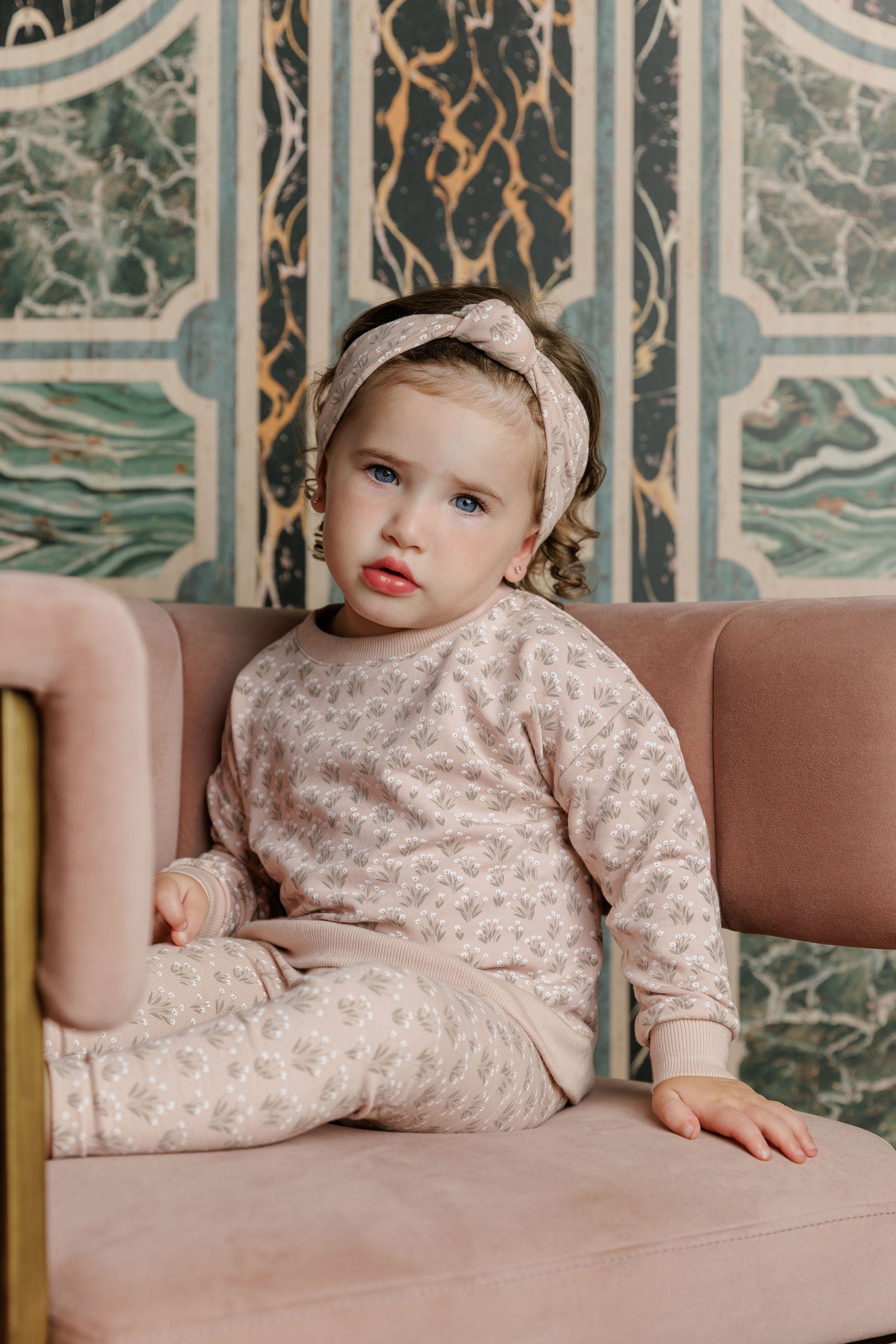 French Terry Blooms Collection - Headband