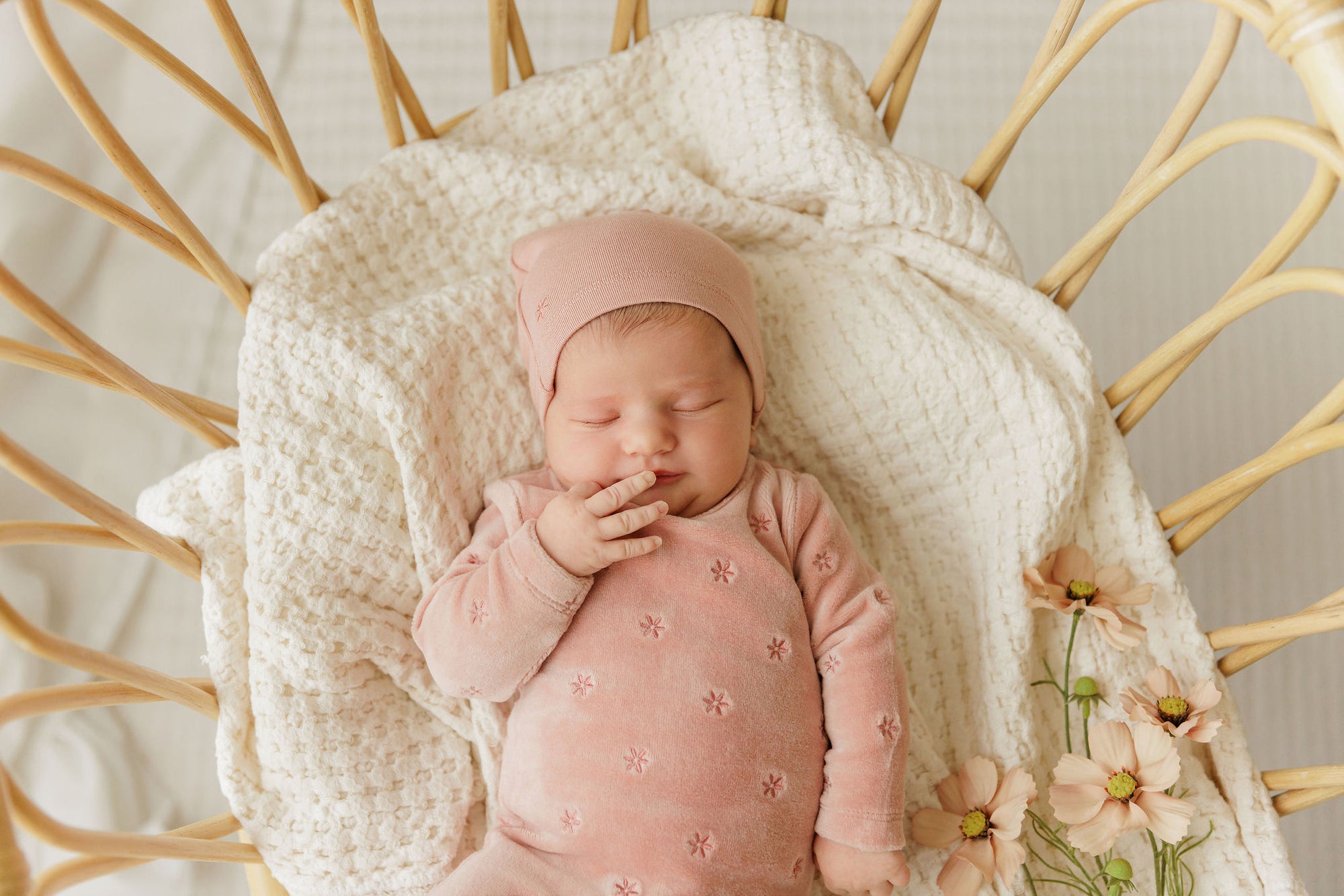Velour Embroidered Floral Collection - Take Me Home Set