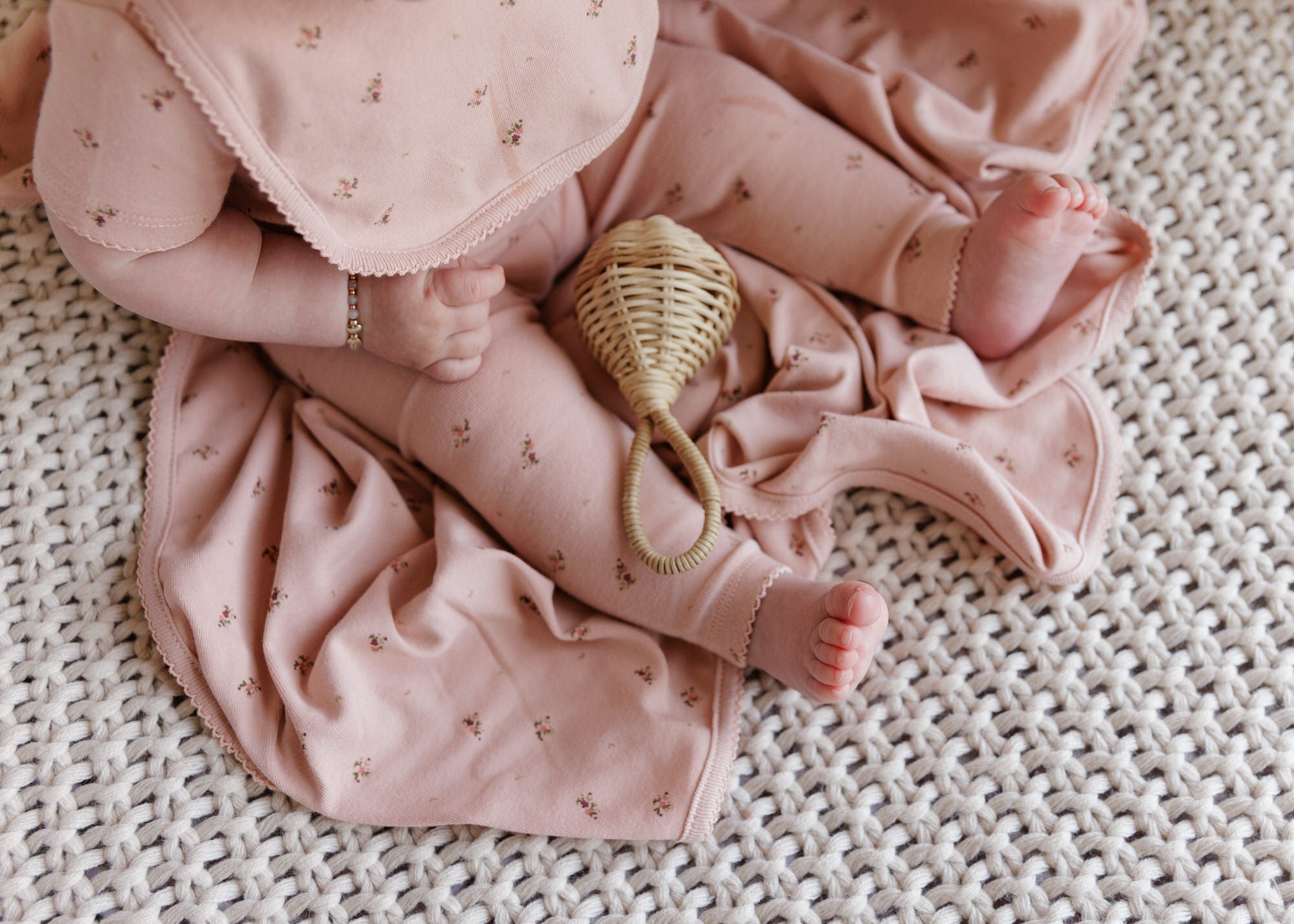 Breathable pink Muslin Cotton Baby collection