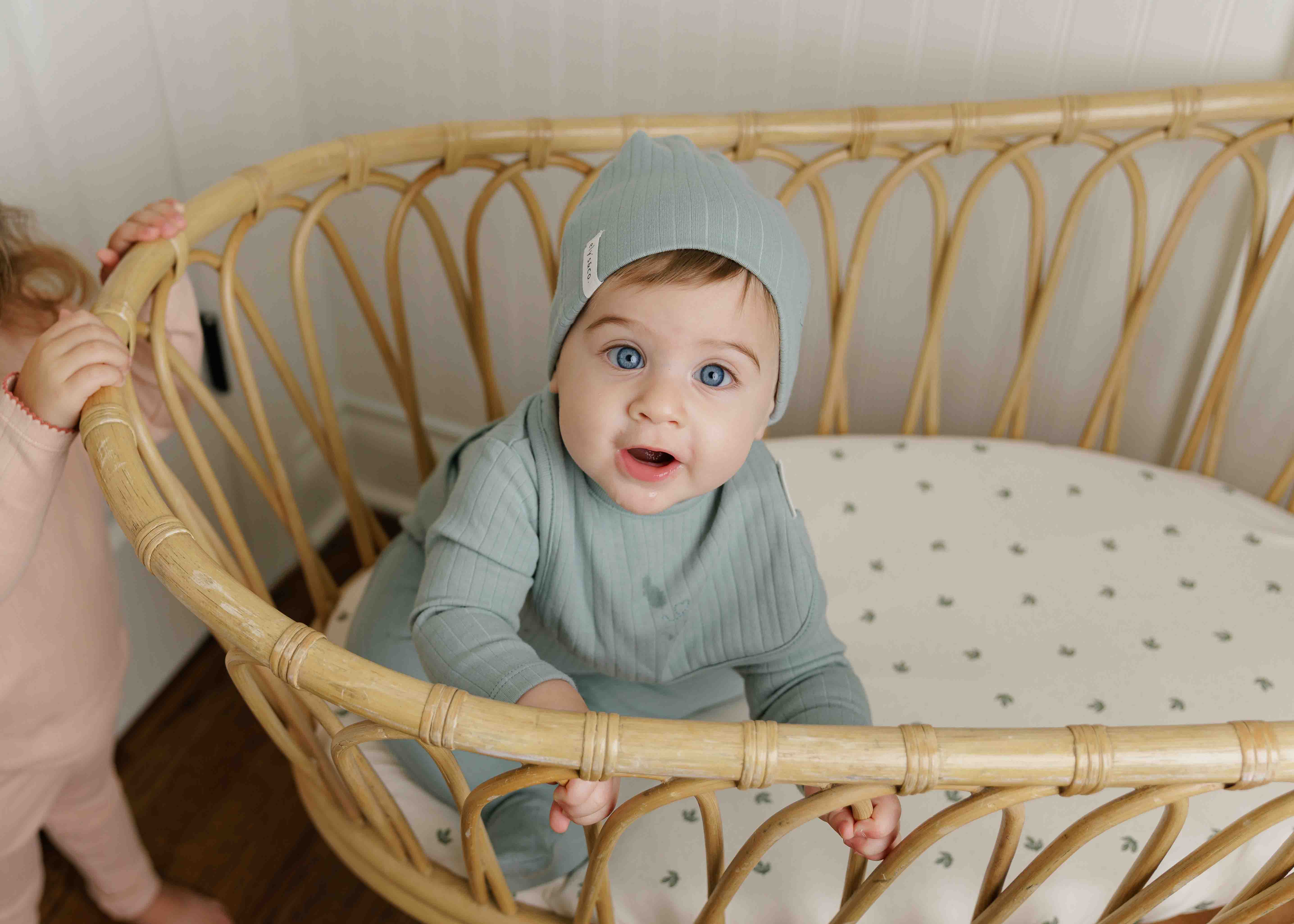 Cotton Little One Collection - Footie + Beanie