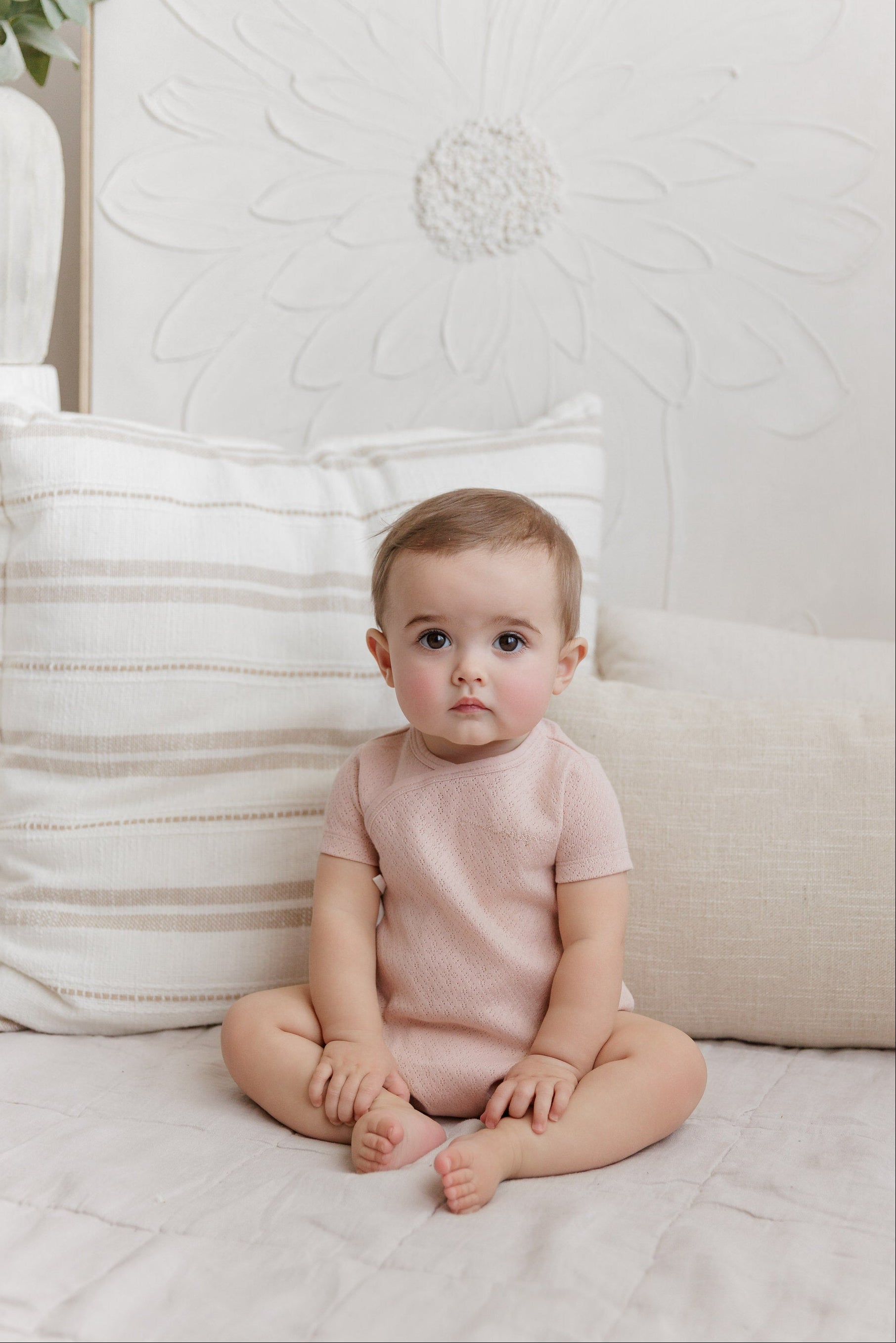 Organic Cotton Amore Pointelle Collection - Romper