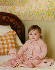 Velour Embroidered Bird & Butterfly Collection- Lounge Set