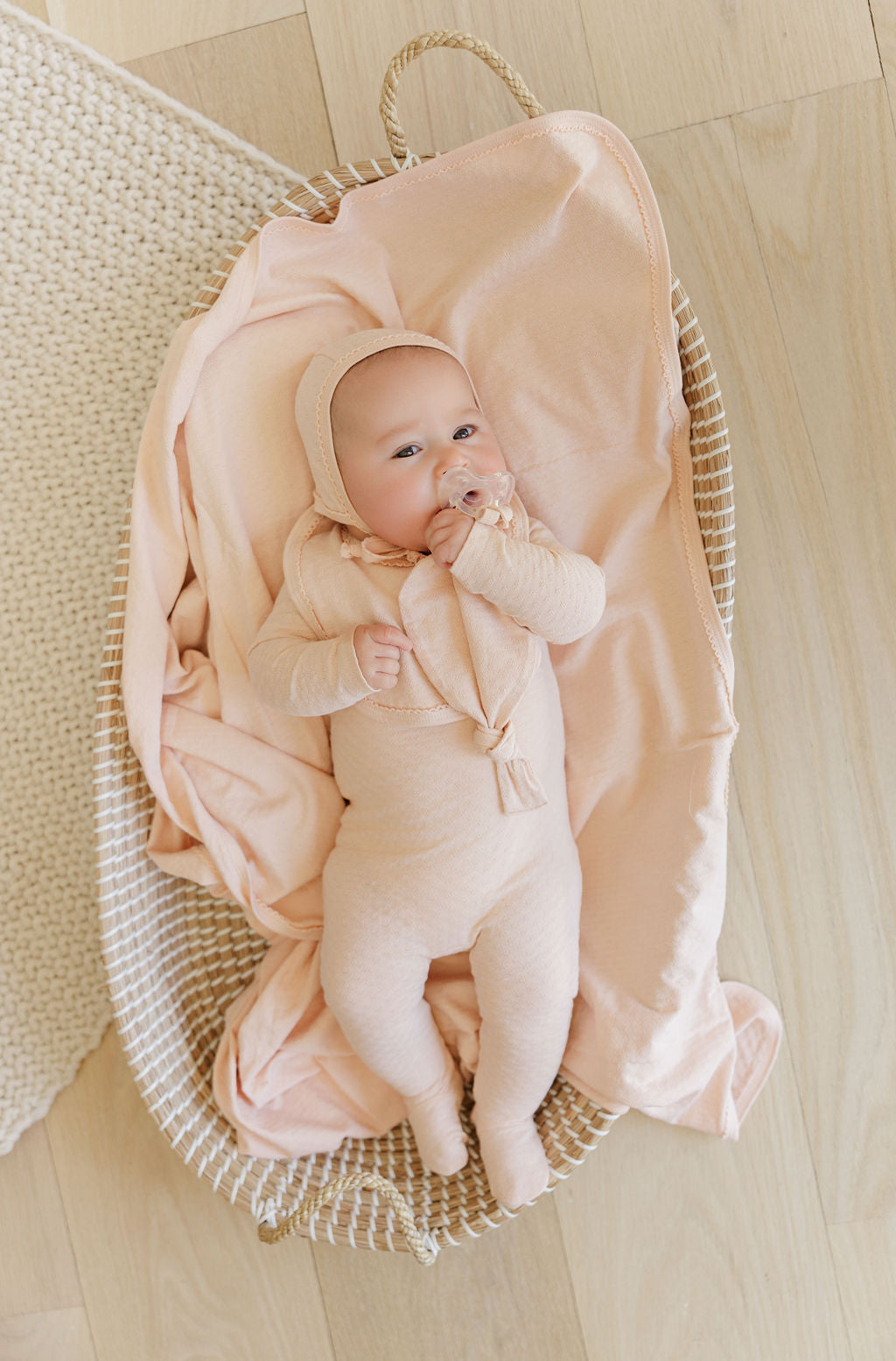 Heart and Star Button Pointelle Collection - Paci Lovey