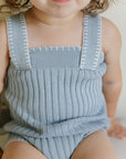 Wave Collection - Whip Stitch Knit Romper