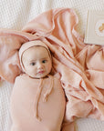 Breathable Muslin Swaddle with Scallop