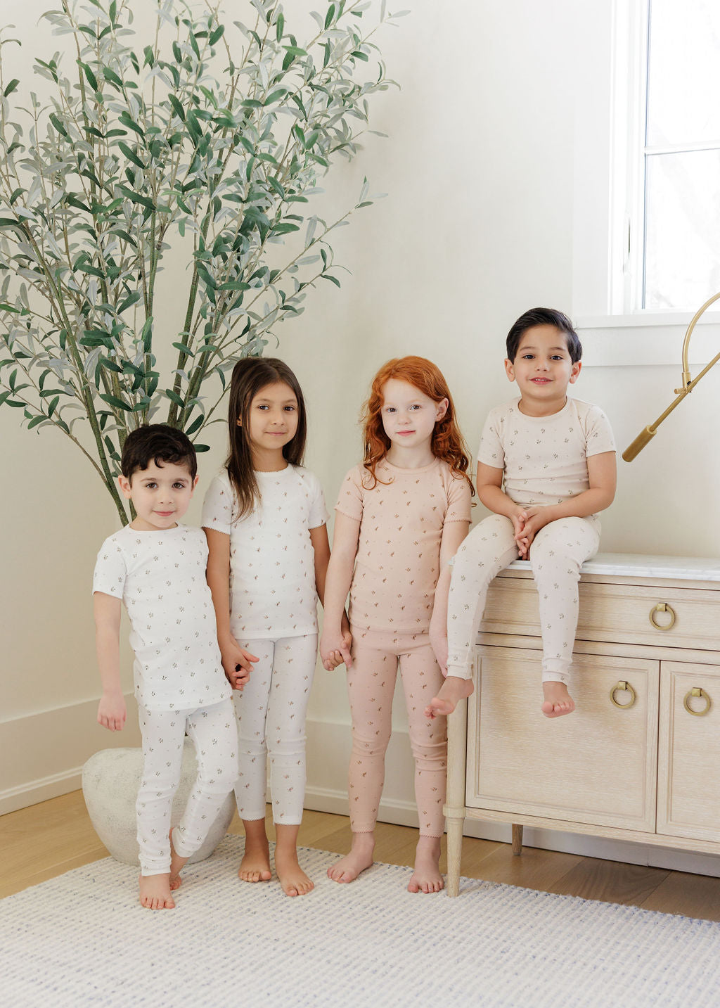 Kids floral print lounge set