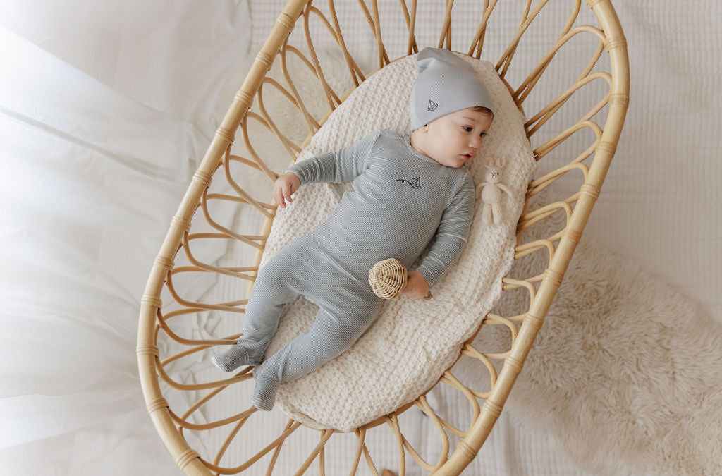 Velour Stripe Collection - Paci Clip