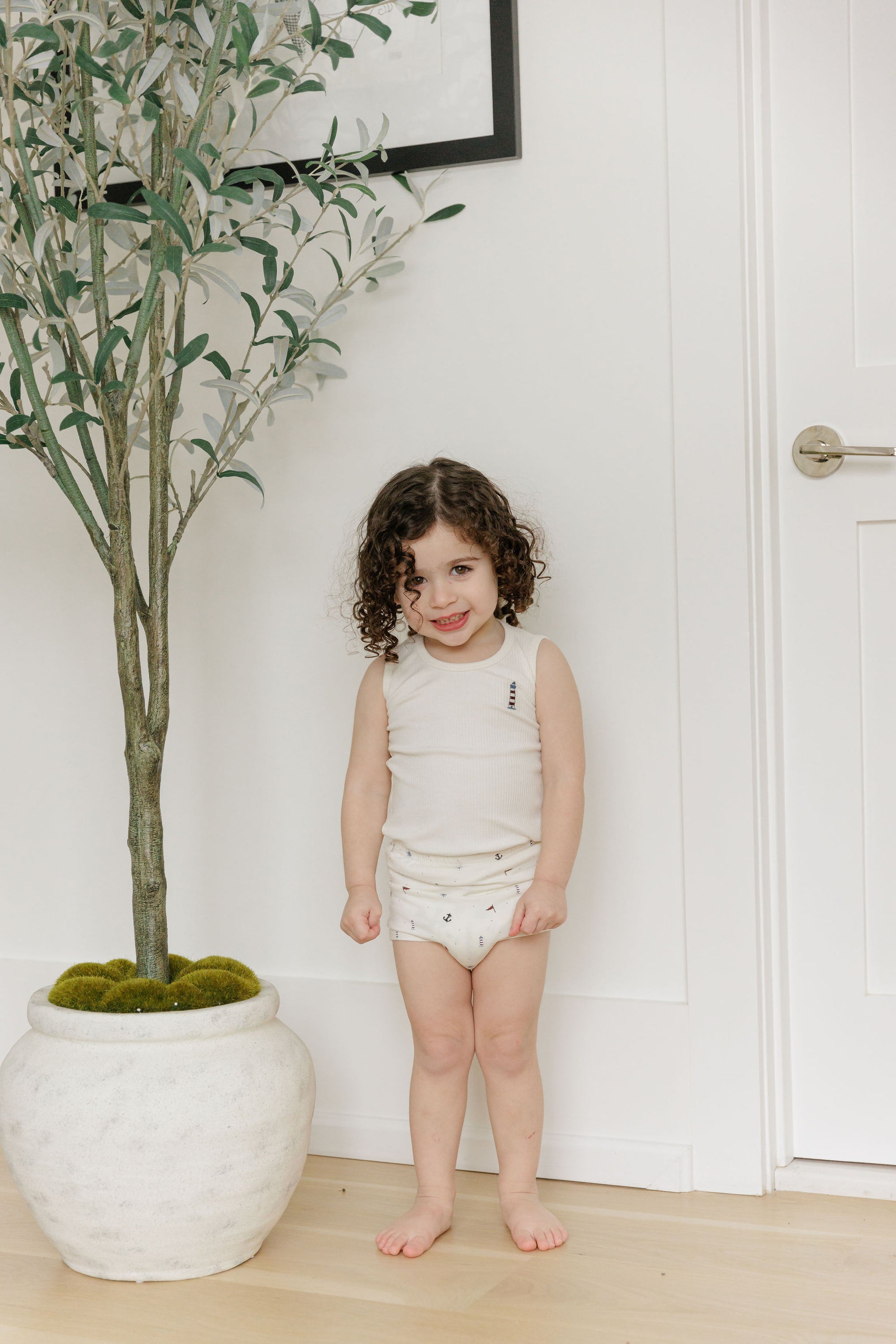 Ely's & Co Jersey Cotton Printed Nautical Tee & Bloomer - Ivory Ely's & Co Jersey Cotton Printed Nautical Tee & Bloomer - Ivory