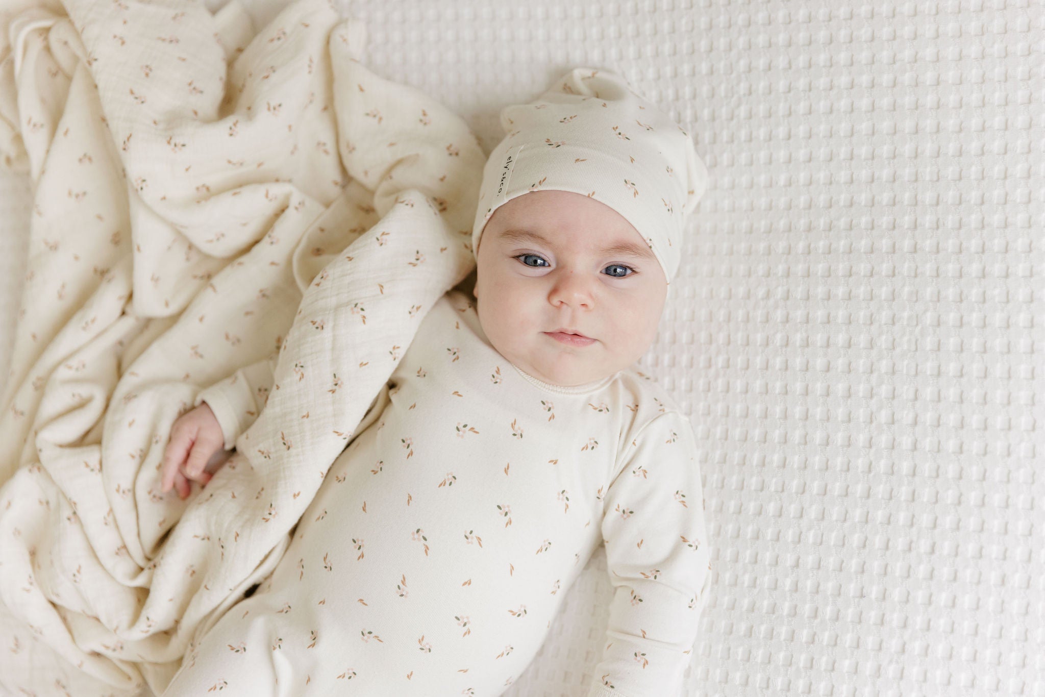 Cotton - Printed Floral - Footies