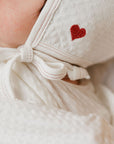 Cotton - Embroidered Heart and Star Collection - Bonnet