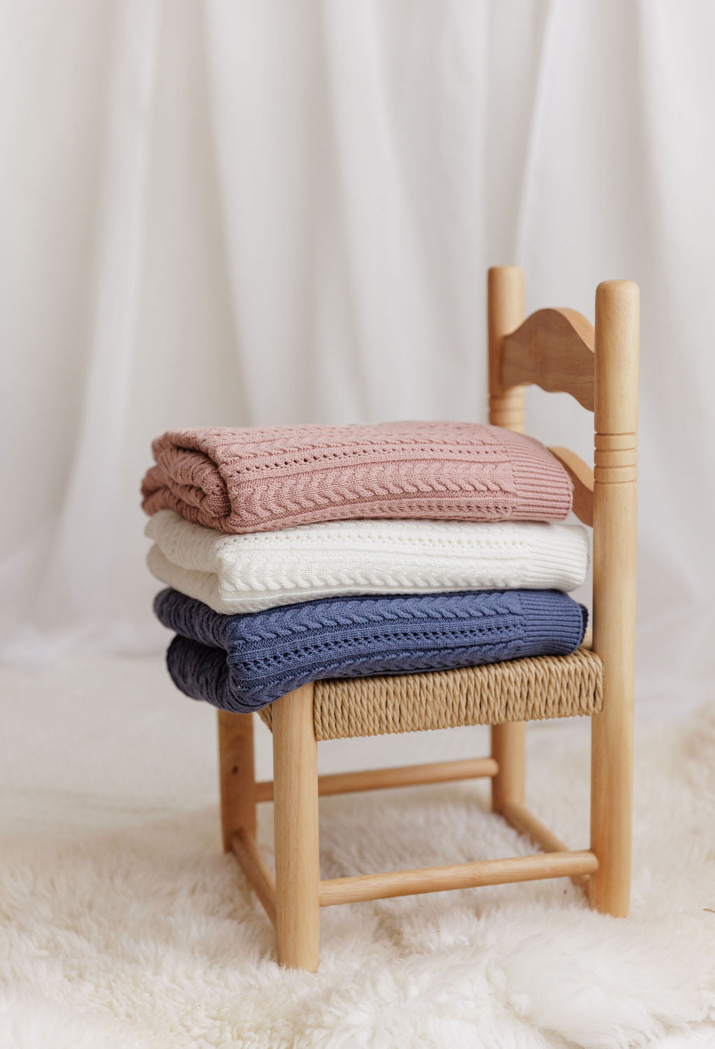 Cable Pointelle Flat Collection - Bonnet