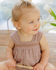 Stitch Collection - Smocked Linen Romper