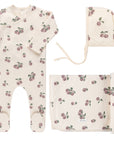 Quilted - Plum Print Kimono Collection - Take Me Home Sets