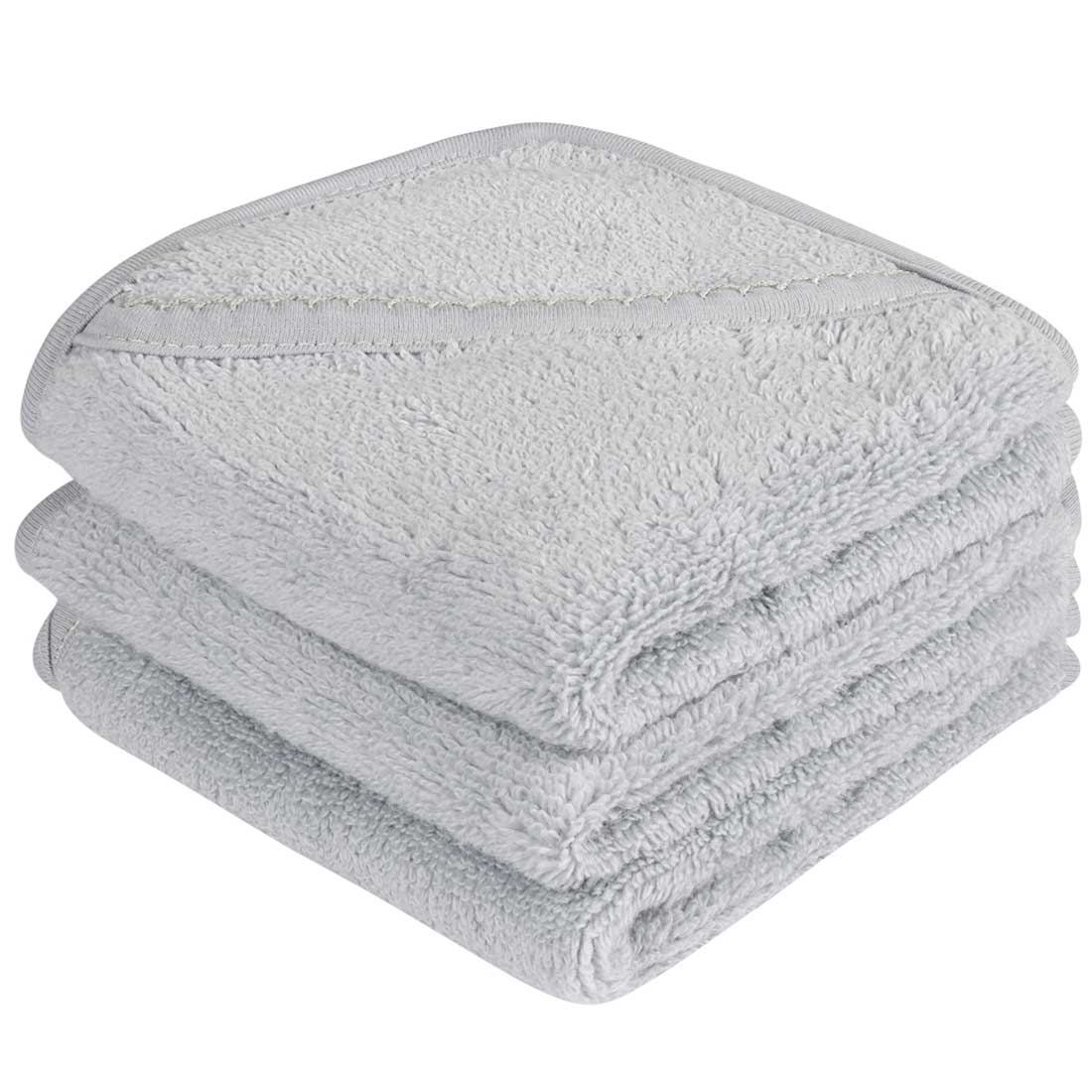 3 pack terry washcloths Blue 