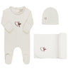 Ivory/Burgundy