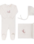 Velour Embroidered Flowers Collection - Take Me Home Set