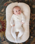 Wide Rib Cotton -  Rosebud Collection - Bib