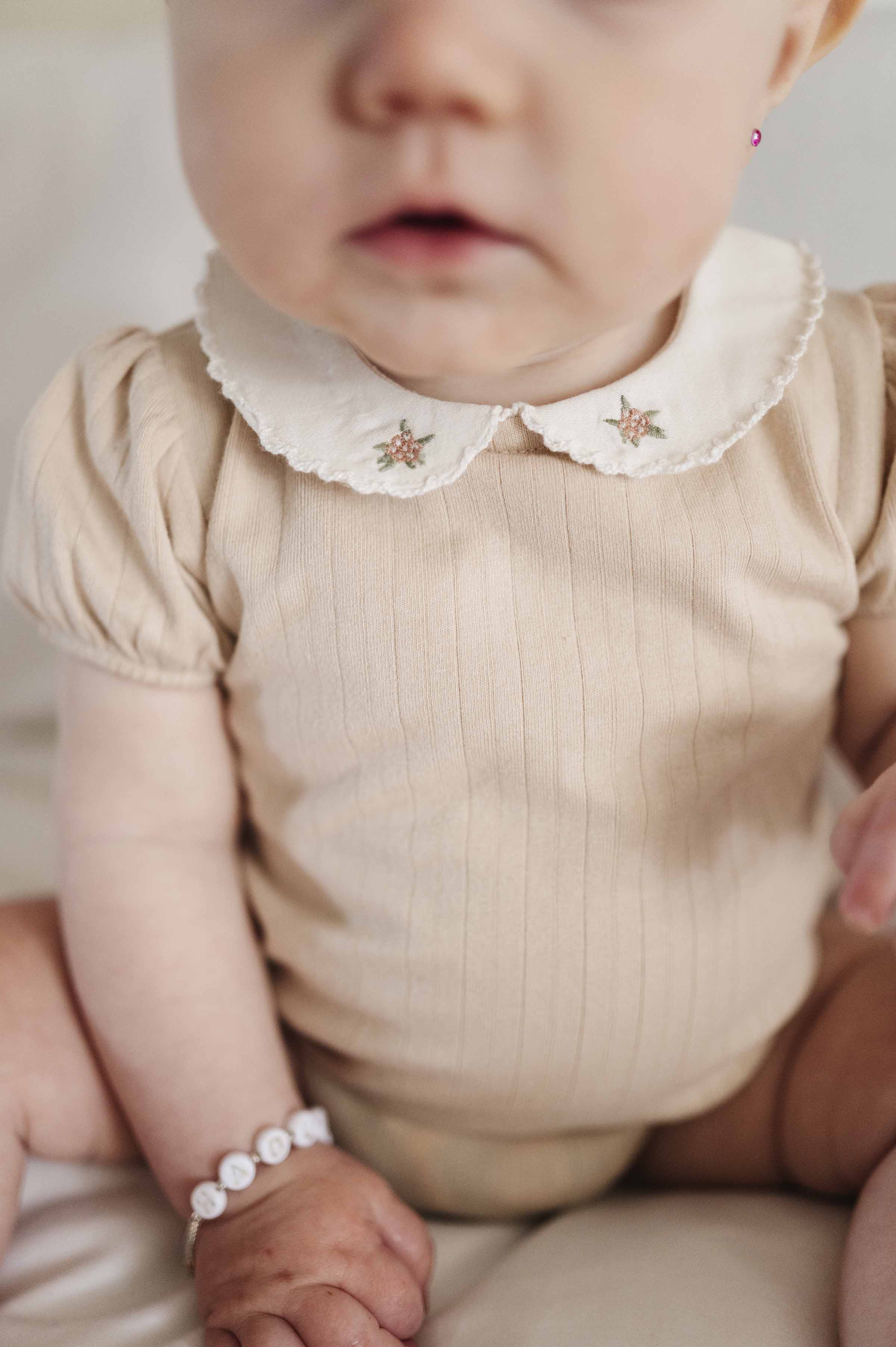 Wide Rib Cotton -  Rosebud Collection- Top + Bloomer