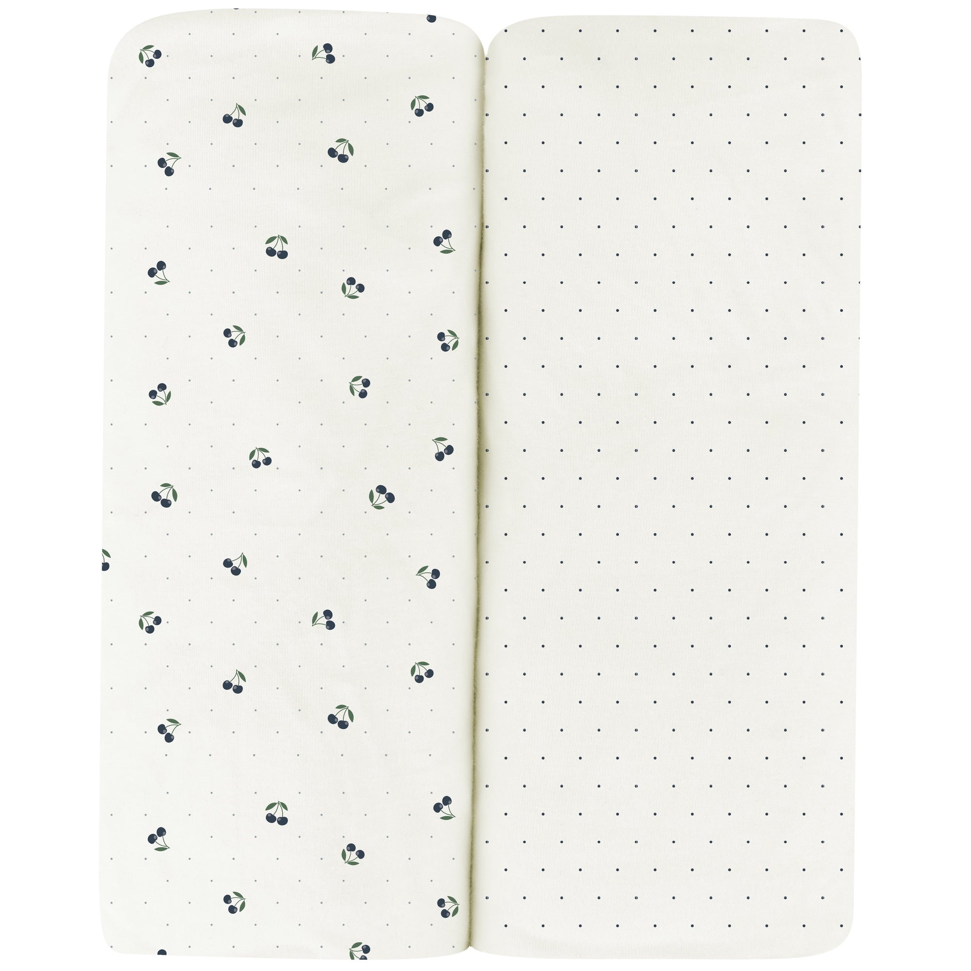 Blue Cherry Crib Sheet Set