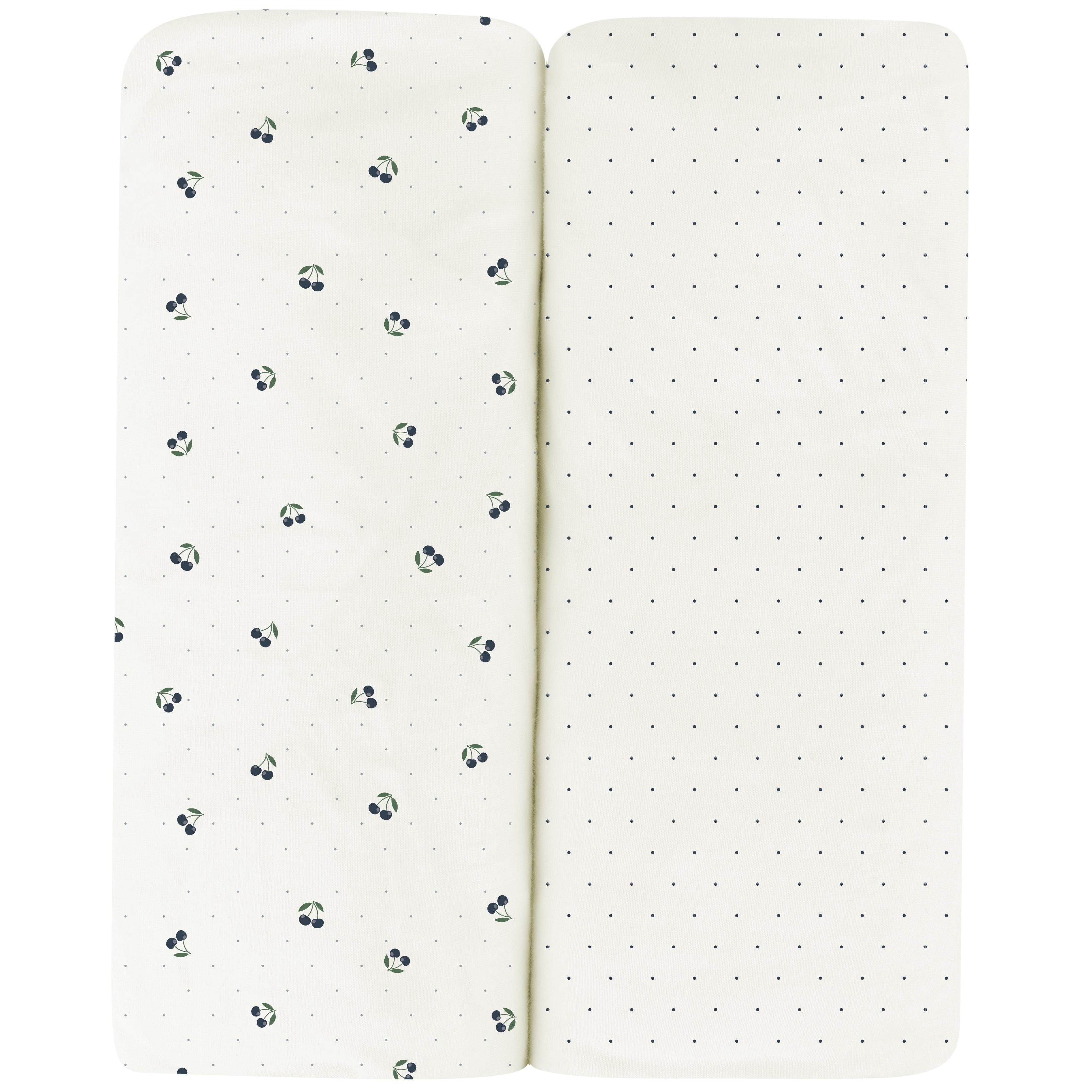 Blue Cherry Crib Sheet Set
