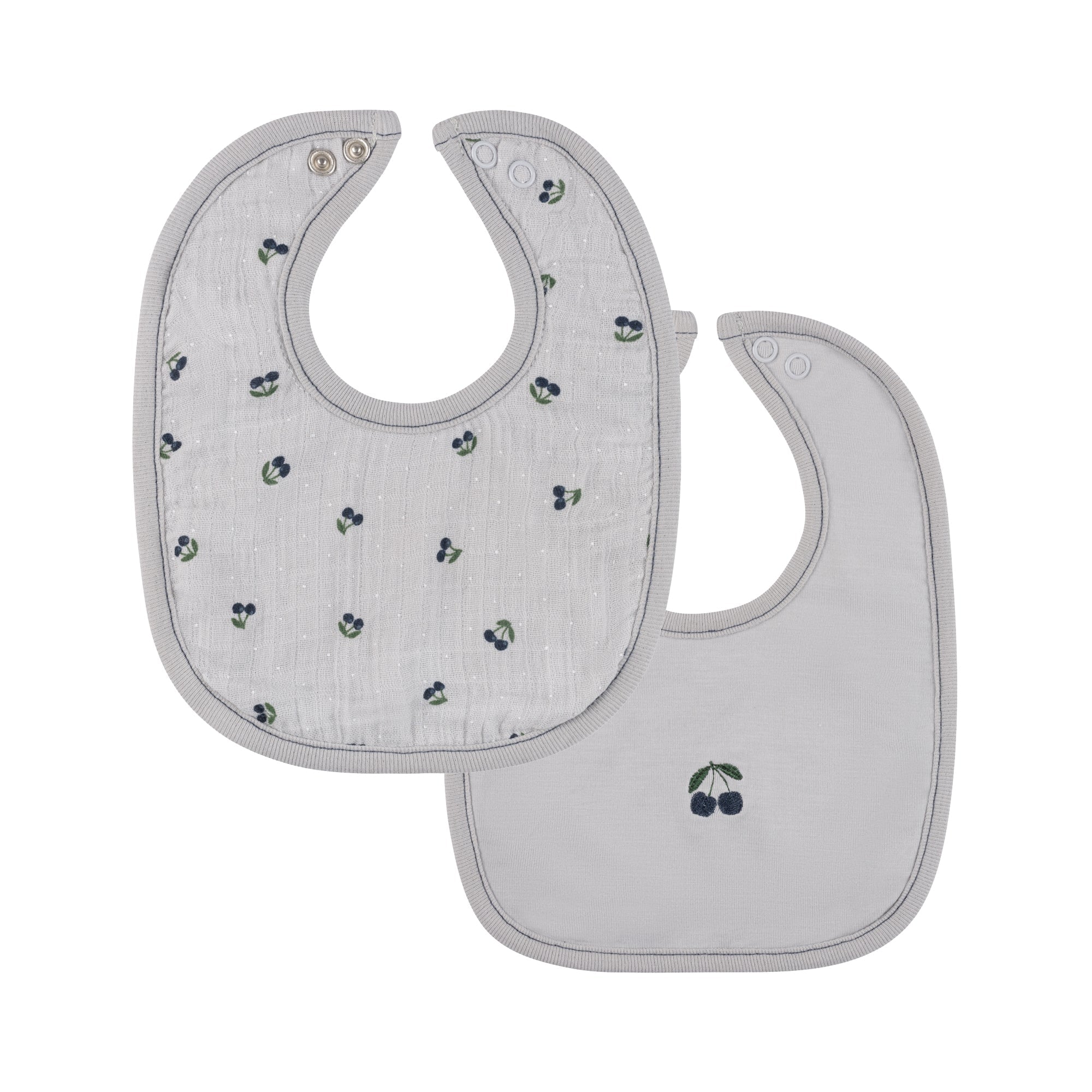 Blue Cherry Print Collection - 2 Pack Bib