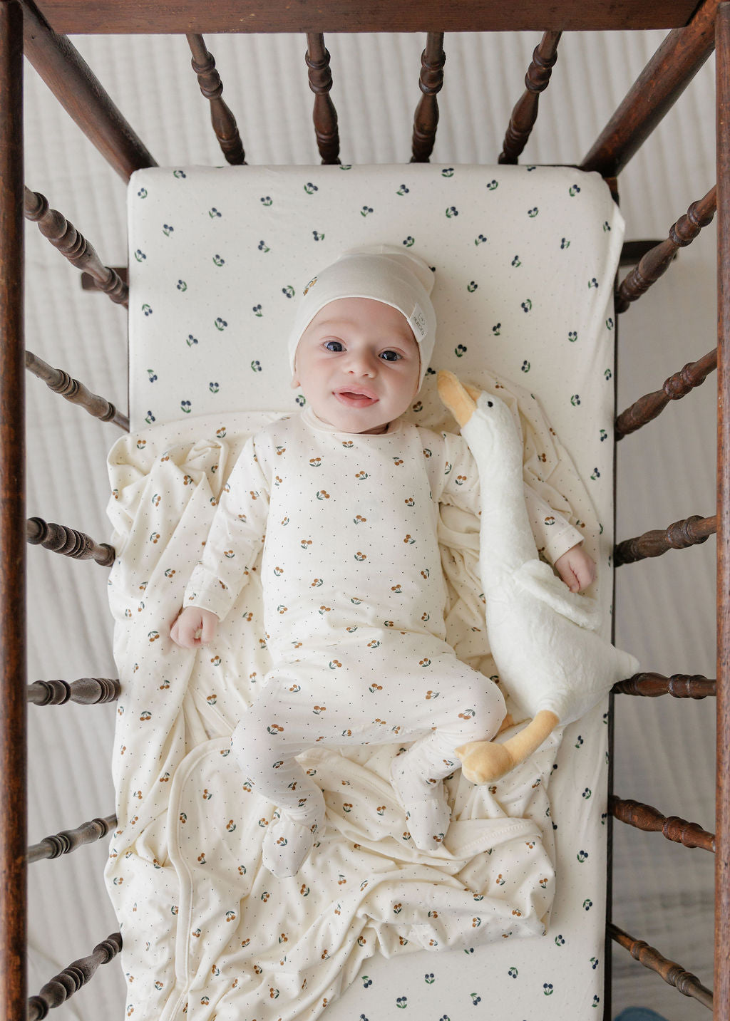 Cherry Pattern Baby Bedwear