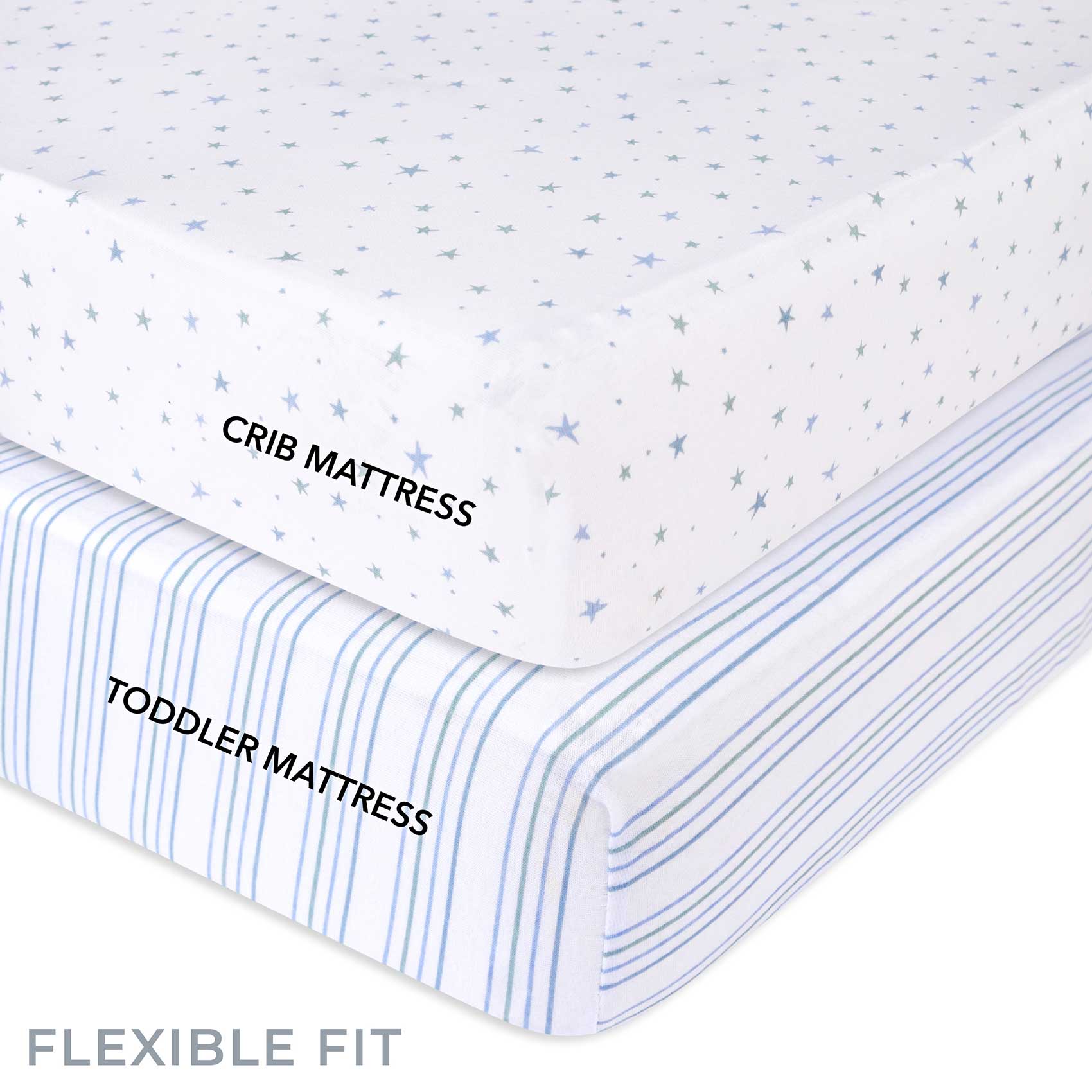Blue Stars Crib Sheet Set – Ely's & Co.