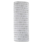 Flexible-Fit Grey Bamboo Crib Sheet and Skirt