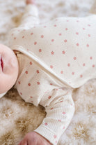 Floral Zipper Footie