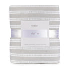 Gift-Ready Three-Piece Grey bamboo Crib Set