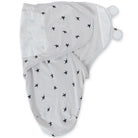 Grey stars Adjustable Swaddle Blanket