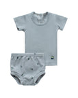 Terry/Ribbed Cotton - Cherry Collection - T-Shirt + Bloomer - Boys