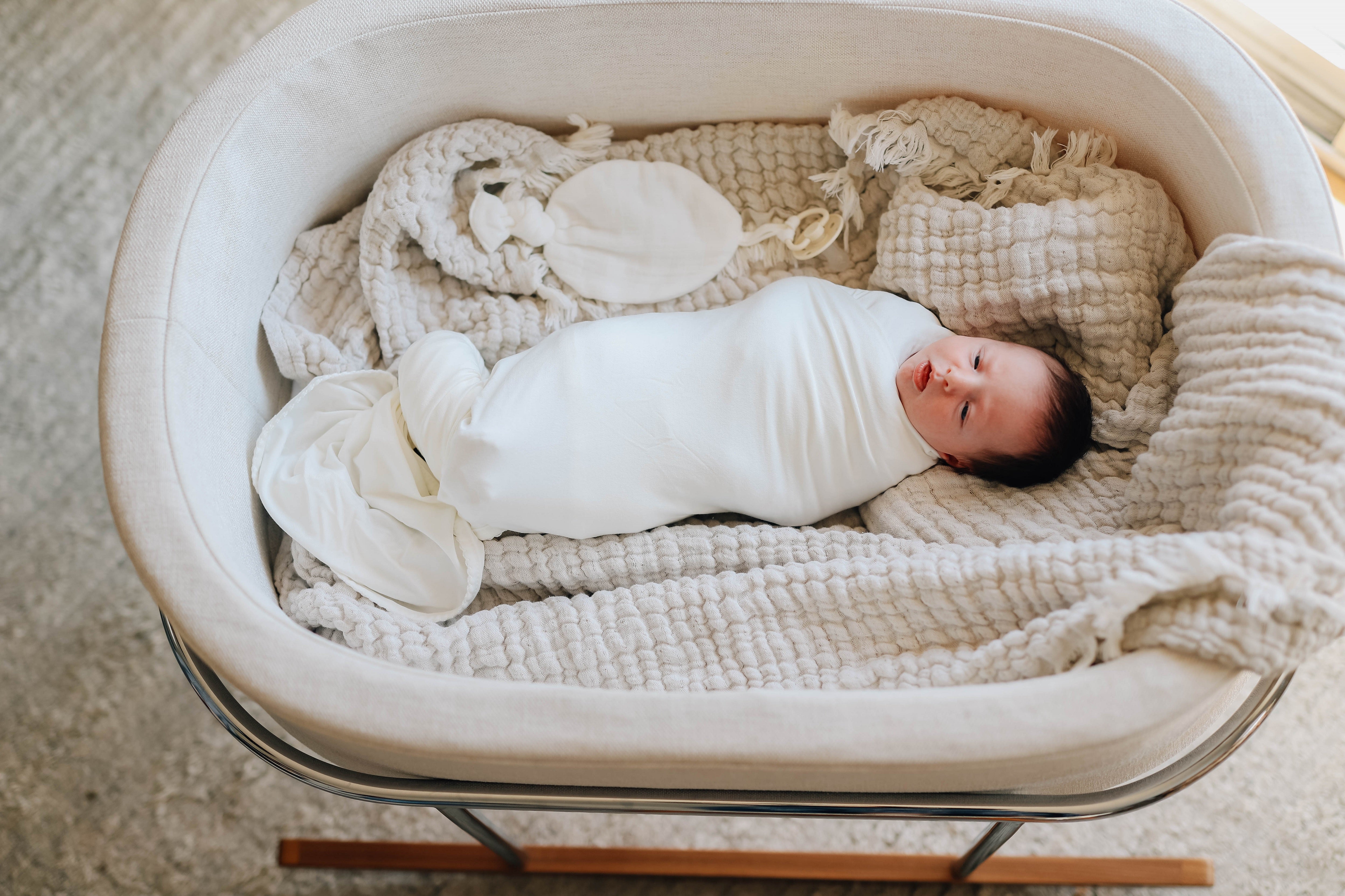 Modal Swaddle &amp; Beanie Set in Gift Box